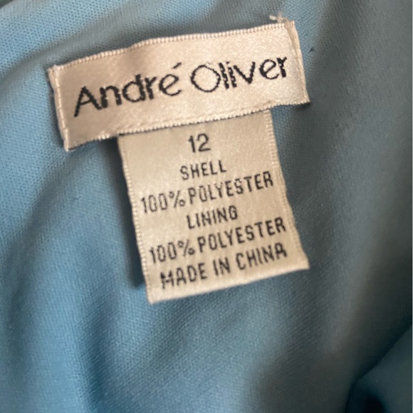 André Oliver ruffled tiered bodycon sleeveless Dress ladies 12 - Picture 2 of 7